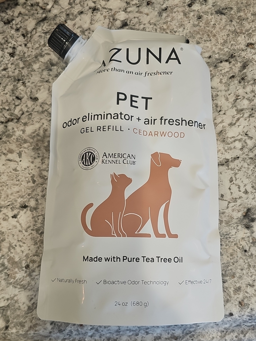 PET Cedarwood Odor Eliminator & Air Freshener Gel Refill - White/Brown